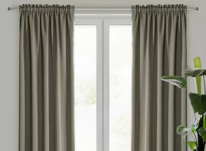 Zasłona na taśmie 135x270 PARISA zaciemniająca cappuccino jednokolorowa Design 91