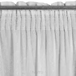 Firana na taśmie 140x270 TULSA biała z szyfonu z delikatnym wzorem listków - 4