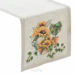 Bieżnik gobelinowy 40x100 57 naturalny z wzorem słoneczników - 4