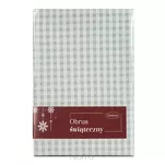 Nakładka świąteczna 85x85 FLASH 1 srebrna z wzorem w krateczkę z wplecioną nicią srebrną - 2