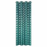 Zasłona na przelotkach 140x250 CHILL welwetowa turkusowa ze srebrnym nadrukiem - 8