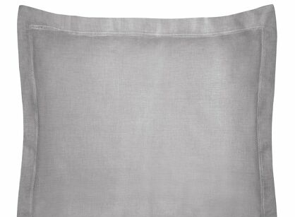 Poszewka bawełniana 70x80 NOVAC stalowa z ozdobną kantą Nova Colour