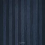 Pościel satynowa 160x200 VERA jednokolorowa gładka granatowa w prążki - 5