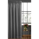 Zasłona gotowa na taśmie 140x270 SIBEL welwetowa Pierre Cardin stalowa jednokolorowa - 5