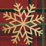 Pościel świąteczna 140x200 ESTRELLA czerwono zielona gwiazdki wzór kraty z bawełny renforce - 2