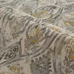 Nakładka gobelinowa 85x85 BOCONO musztardowa styl barokowy z nicią metaliczną - 2