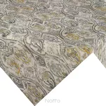 Nakładka gobelinowa 85x85 BOCONO musztardowa styl barokowy z nicią metaliczną - 4