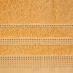 Ręcznik 70x140 POLA morelowy z kolorową bordiurą zakończoną stebnowaniem 500 g/m2 - 2