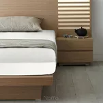 Prześcieradło z polaru FLANO z gumką kremowe 140x200 puszyste - 5