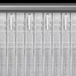 Firana na taśmie 140x270 ARLENA biała z etaminy ze srebrnym nadrukiem - 8