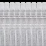 Firana na taśmie 140x270 ARLENA biała z etaminy ze srebrnym nadrukiem - 10