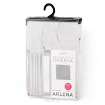 Firana na taśmie 140x270 ARLENA biała z etaminy ze srebrnym nadrukiem - 6