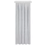 Firana na taśmie 140x270 ARLENA biała z etaminy ze srebrnym nadrukiem - 13