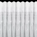 Firana na taśmie 140x270 ARLENA biała z etaminy ze srebrnym nadrukiem - 4