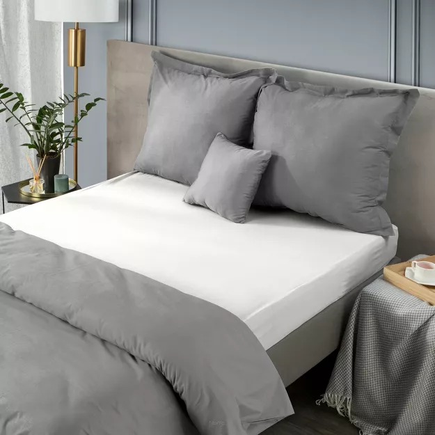 Prześcieradło z bawełny jersey z gumką kremowe 240x220 Design 91