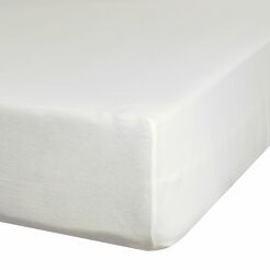 Prześcieradło z bawełny jersey z gumką kremowe 240x220 Design 91