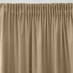 Zasłona gotowa na taśmie 140x270 SIBEL welwetowa Pierre Cardin cappuccino jednokolorowa  - 6