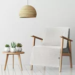 Koc na fotel 70x160 LISA biały wytłaczany z efektem 3D z kolekcji Design 91 - 10