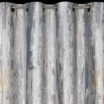 Zasłona gotowa na przelotkach 140x250 GRACE welwetowa srebrna z metalicznym nadrukiem - 4