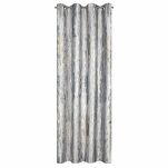 Zasłona na przelotkach 140x250 GRACE welwetowa srebrna z metalicznym nadrukiem - 11
