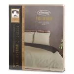 Pościel z makosatyny 160x200 EVA 8D beżowa z lamówką czarną i napisami - 7