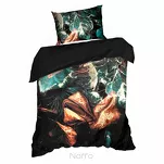 Pościel z makosatyny 160x200 EVA 16 Eva Minge czarna z designerskim wzorem z kolekcji Premium - 5