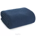 Koc 170x210 BUKLA granatowy jednokolorowy wzór baranka - 4