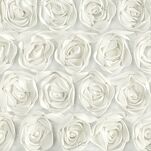 Zasłona na przelotkach 140x250 ROSES 13 Eva Minge welwetowa kremowa aplikacja róż 3D - 3