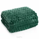 Koc 170x210 CINDY 6 ciemna zieleń puszysty w drobny wzór Design 91 - 5