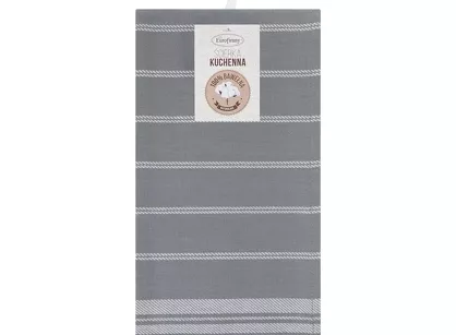 Komplet ścierek kuchennych 2x50x70 RUBI srebrne w pasy z bawełny