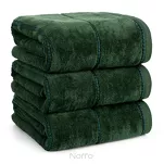 Ręcznik 70x140 MARI zielony z welurową bordiurą w pasy 500 g/m2 - 4