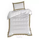 Pościel bawełniana 160x200 LAURA biała zdobiona ozdobną złotą kantą z kolekcji Nova Style - 4