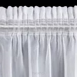Firana na taśmie 140x270 MIREA biała błyszcząca półtransparentna - 9