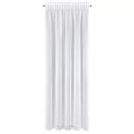 Firana na taśmie 140x270 MIREA biała błyszcząca półtransparentna - 6