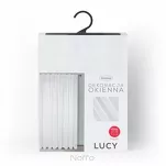 Firana gotowa na taśmie 200x270 LUCY biała z gładkiego woalu - 10