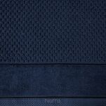 Ręcznik 50x90 FRIDA granatowy z fakturą kosteczki i szeroką welurową bordiurą 500 g/m2 - 2