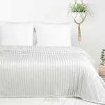 Koc na fotel 70x160 SOFT biały puszysty typu flano z wytłaczanym wzorem Design 91 - 6