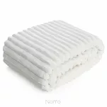 Koc na fotel 70x160 SOFT biały puszysty typu flano z wytłaczanym wzorem Design 91 - 4