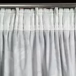 Zasłona na taśmie 140x270 PEONIA bordowa z wzorem kwiatów piwonii efekt 3D - 13