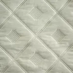 Narzuta 220x240 ALARA 6 kremowa pikowana z mikrofibry wzór wyrazistych rombów - 3