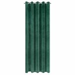 Zasłona na przelotkach 140x250 VILLA welwetowa ciemna zieleń o aksamitnej strukturze - 10