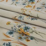 Obrus gobelinowy 140x180 61 naturalny z wzorem kwiatów polnych - 4