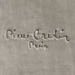 Koc akrylowy 160x220 CLARA 1 Pierre Cardin beżowy jednokolorowy z wyhaftowanym logo - 4