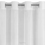 Firana na przelotkach 300x150 REBECCA biała o strukturze drobnego deszczyku - 4