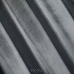 Zasłona na przelotkach 140x250 SAMANTA welwetowa grafitowa o subtelnym połysku - 7