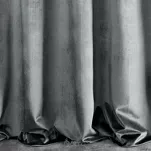 Zasłona na przelotkach 140x250 SAMANTA welwetowa grafitowa o subtelnym połysku - 8