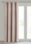 Zasłona na przelotkach 135x250 LOGAN zaciemniająca pudrowa jednokolorowa z półmatowej tkaniny - 7