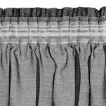Firana na przelotkach 140x270 MARION czarna z aplikacją - 10