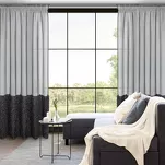 Firana na przelotkach 140x270 MARION czarna z aplikacją - 11