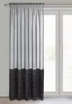 Firana na przelotkach 140x270 MARION czarna z aplikacją - 7